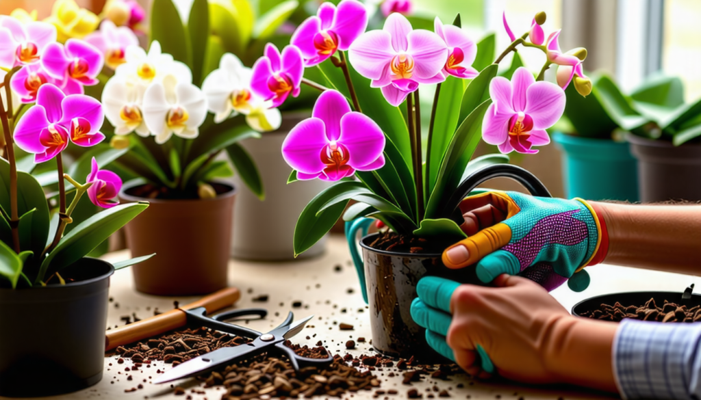 discover expert tips for repotting orchids successfully. this comprehensive guide covers everything you need to know, from choosing the right potting mix to techniques for minimizing stress on your plants, ensuring your orchids thrive in their new home.